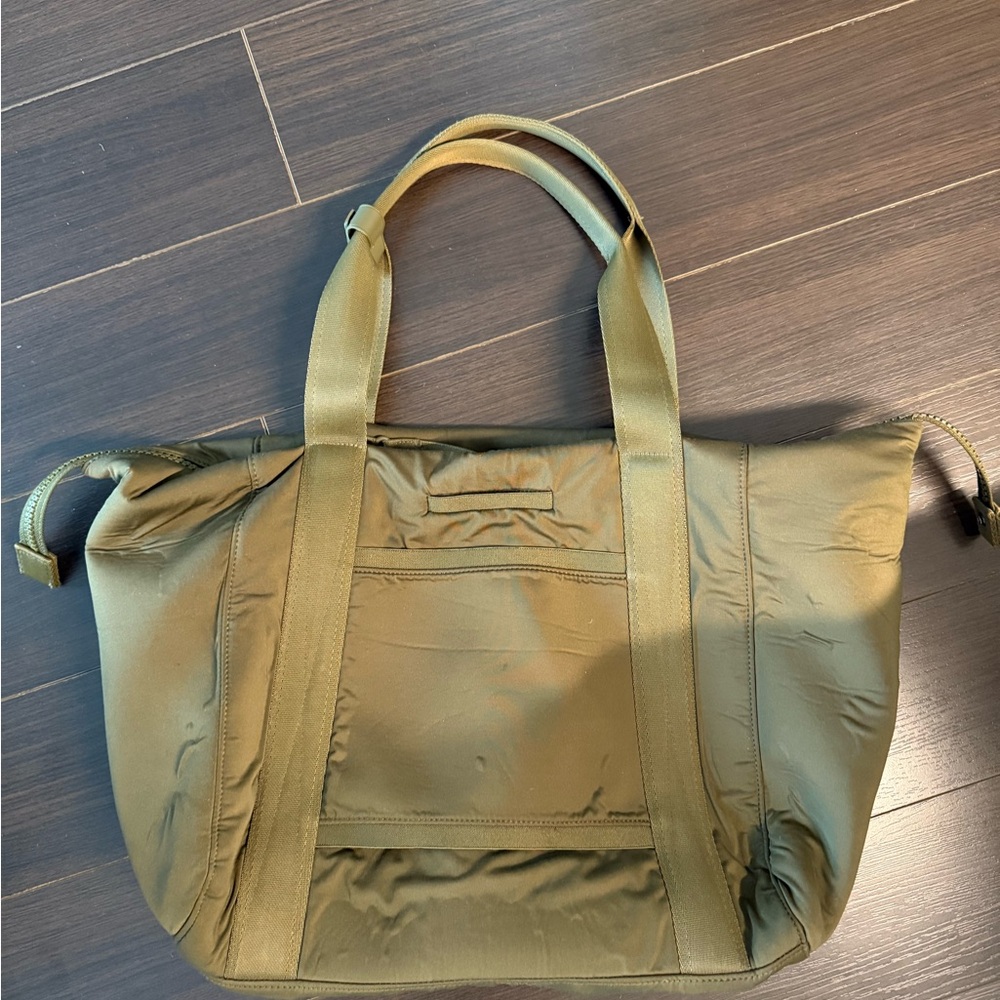 Dagne Dover Olive Green Tote with Dual Carry Handles - Picture 3 of 11
